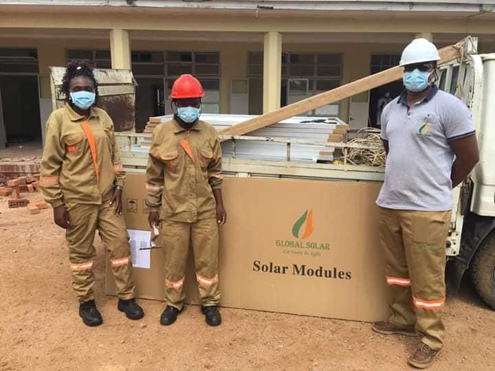 Solar installation at Wilkins Hospital